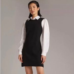 Anthropologie Eva Franco Layered Mini Dress - Black and White - NEVER WORN